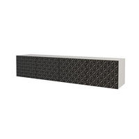 LOWBOARD VIRA-W 2x100x40x41 cm - Weiß / Schwarz - Schwarz, Holzwerkstoff (200/40/41cm) - ALTDECOR