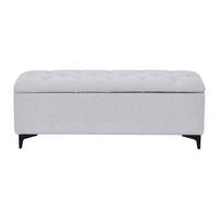 SITZBANK - 120 cm x 45 cm - Stoff - Beige - SABILO - Beige, Textil (120/44/45cm) - Vente-Unique