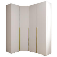 GARDEROBEN-SET 236,7/181,7/47 - Goldfarben/Schwarz, Holz/Kunststoff (181.7/236.7/47cm) - Abiks Möbel