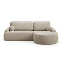 ECKSOFA CLEO mit Schlaffunktion Version Rechte QUELLE 06 - Creme, Kunststoff (264/172cm) - Lookway