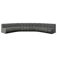 WOHNLANDSCHAFT modulares Sofa Montra-U1 - 490x174x70 cm Dunkelgrau - Dunkelgrau, Holzwerkstoff/Textil (490/70/174cm) - ALTDECOR