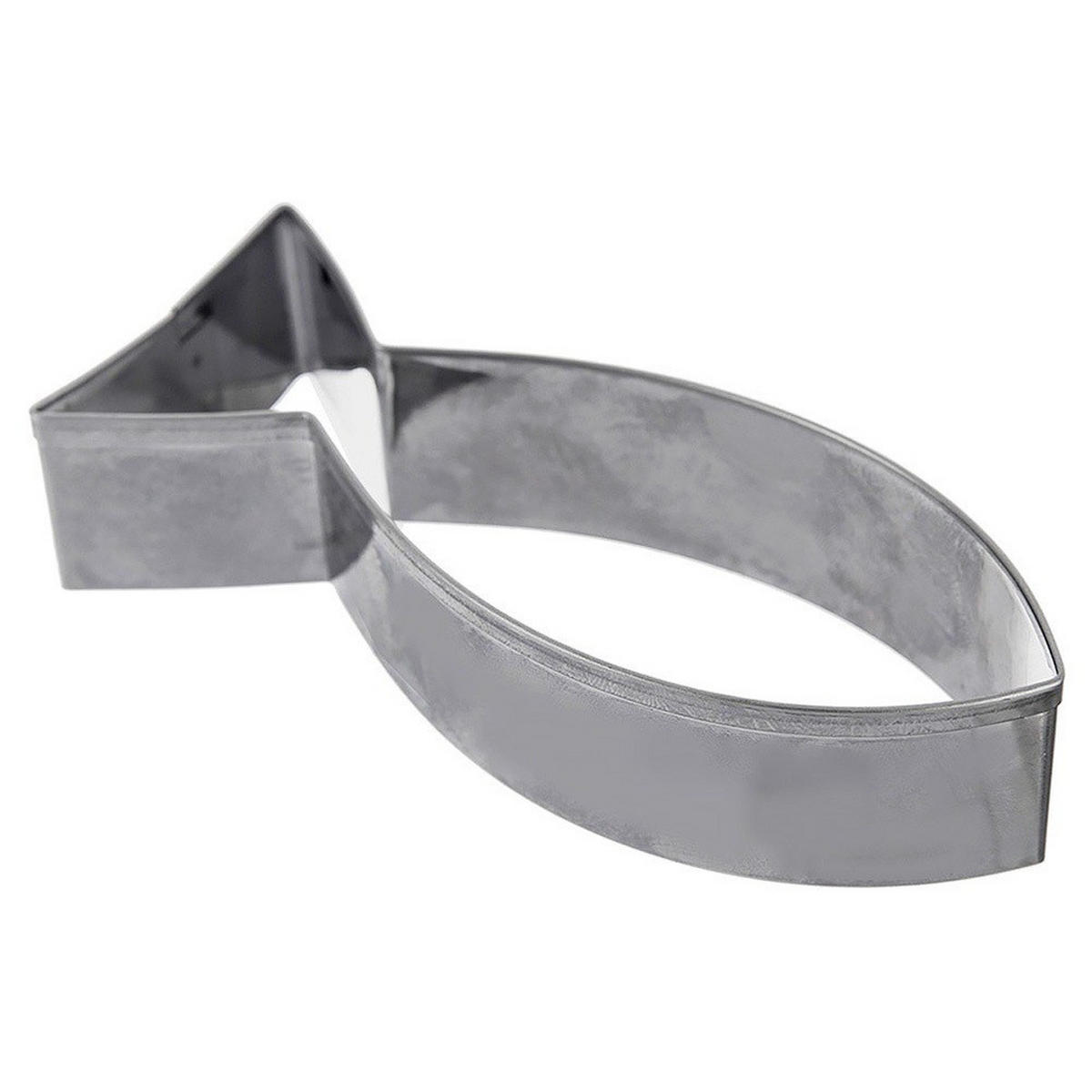 AUSSTECHFORM Fisch groß 9 cm Silber - Silberfarben, Metall (4/1.5/9cm) - Orion 