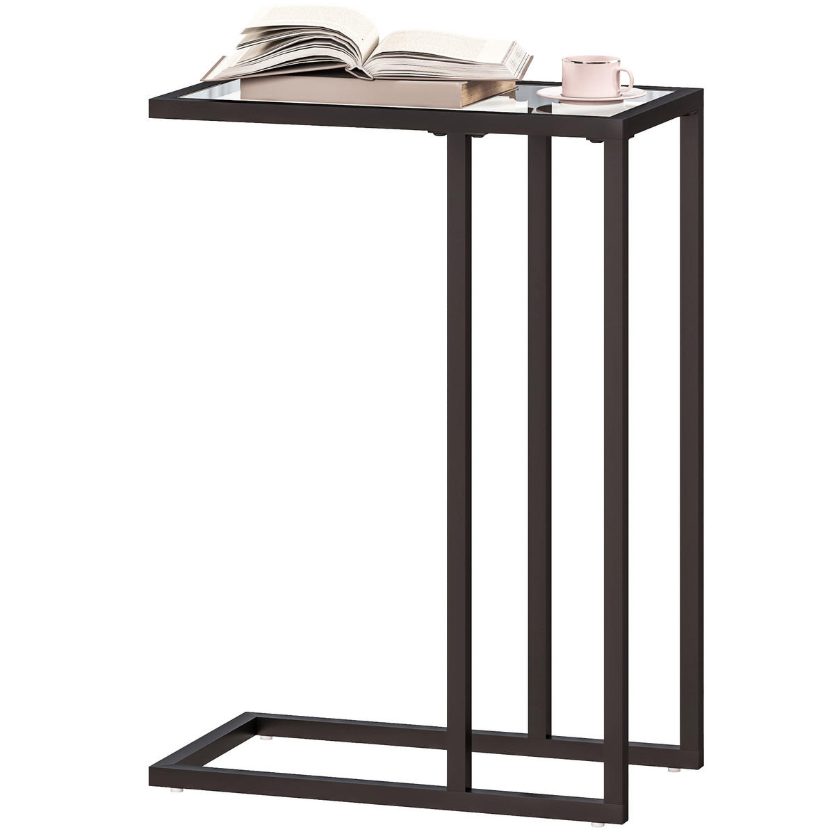 BEISTELLTISCH Schwarz 1 Stück - Schwarz, Naturmaterialien (46/25/63.5cm) - GiPP