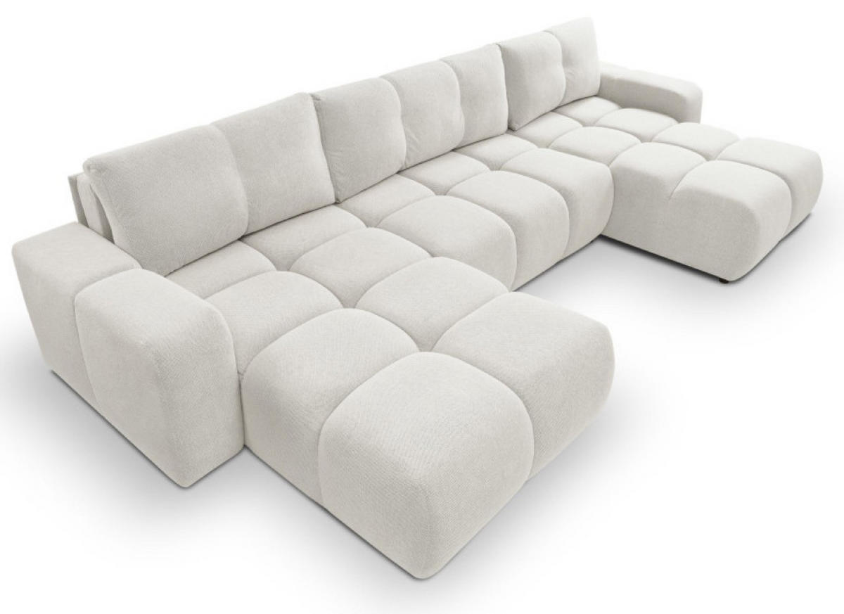 ECKSOFA Ecru SOHI Mit Schlaffunktion - Ecru, Textil (359/177cm) - Sepro Meble