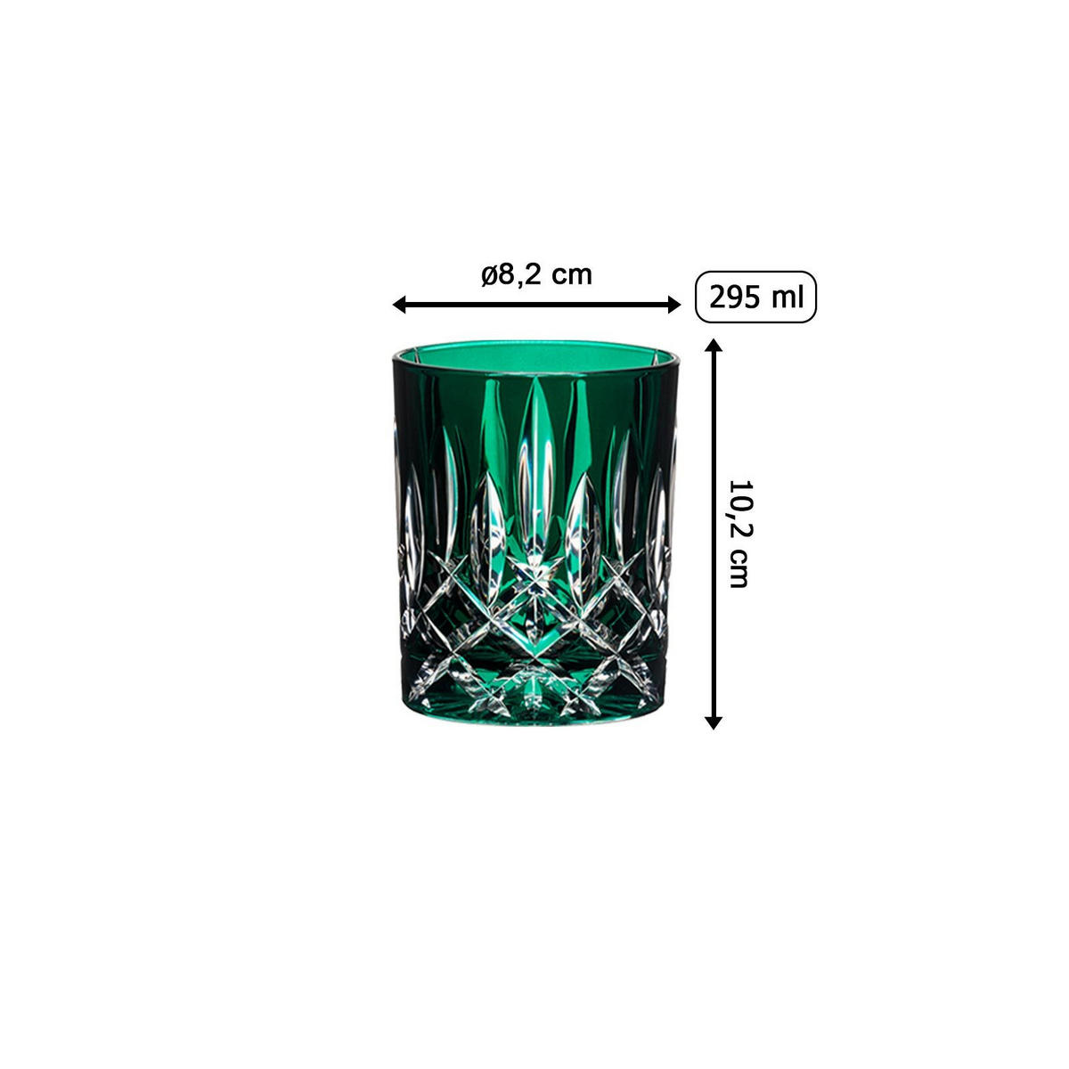 WHISKYGLAS Laudon Dunkelgrün 295 ml - Dunkelgrün, Glas (0.295L) - Riedel