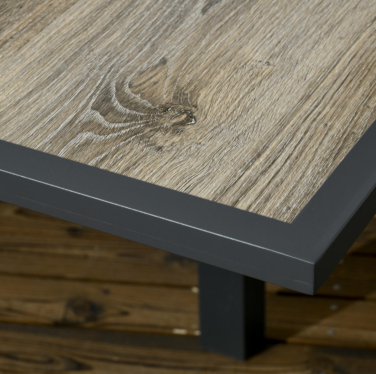 LOUNGETISCH 80/160/75 cm Beige aus Aluminium mit Ausziehfunktion - Beige, Metall (160/80/75cm) - OKMYHOME