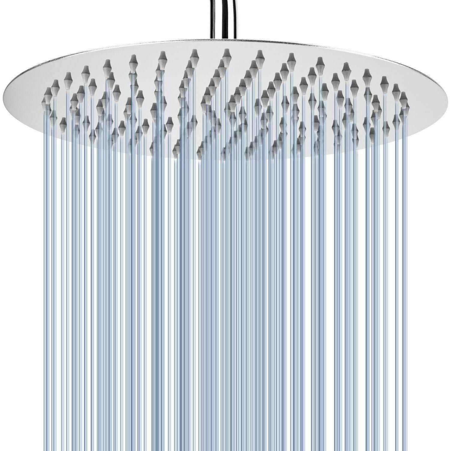 REGENBRAUSE 30 cm Edelstahl Chrom - Silberfarben, Metall (30/2/30cm)