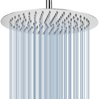 REGENBRAUSE 30 cm Edelstahl Chrom - Silberfarben, Metall (30/2/30cm)