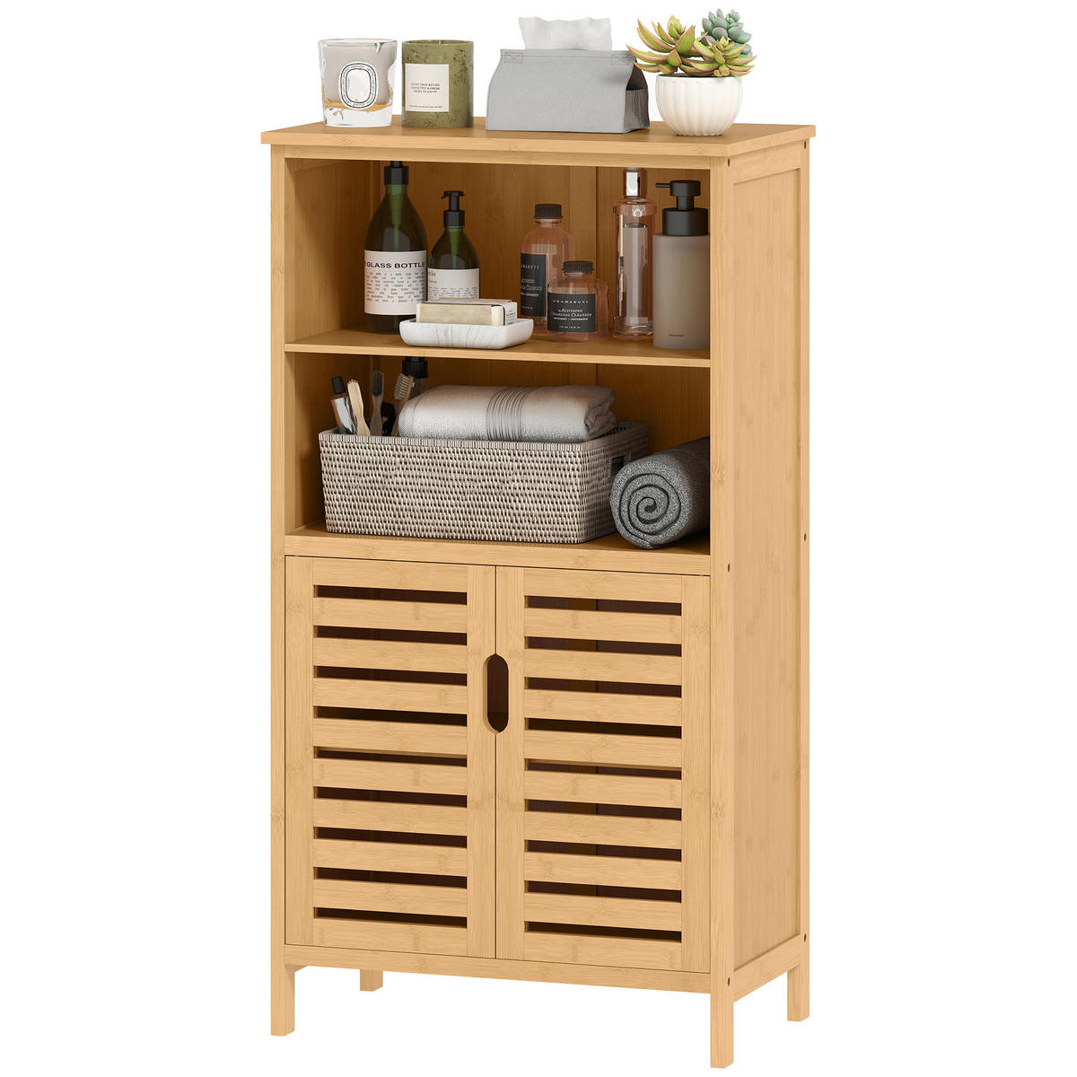 BADREGAL DE-12362 50/29/92 cm Natur - Naturfarben, Naturmaterialien (29/92/50cm) - ComfortXL