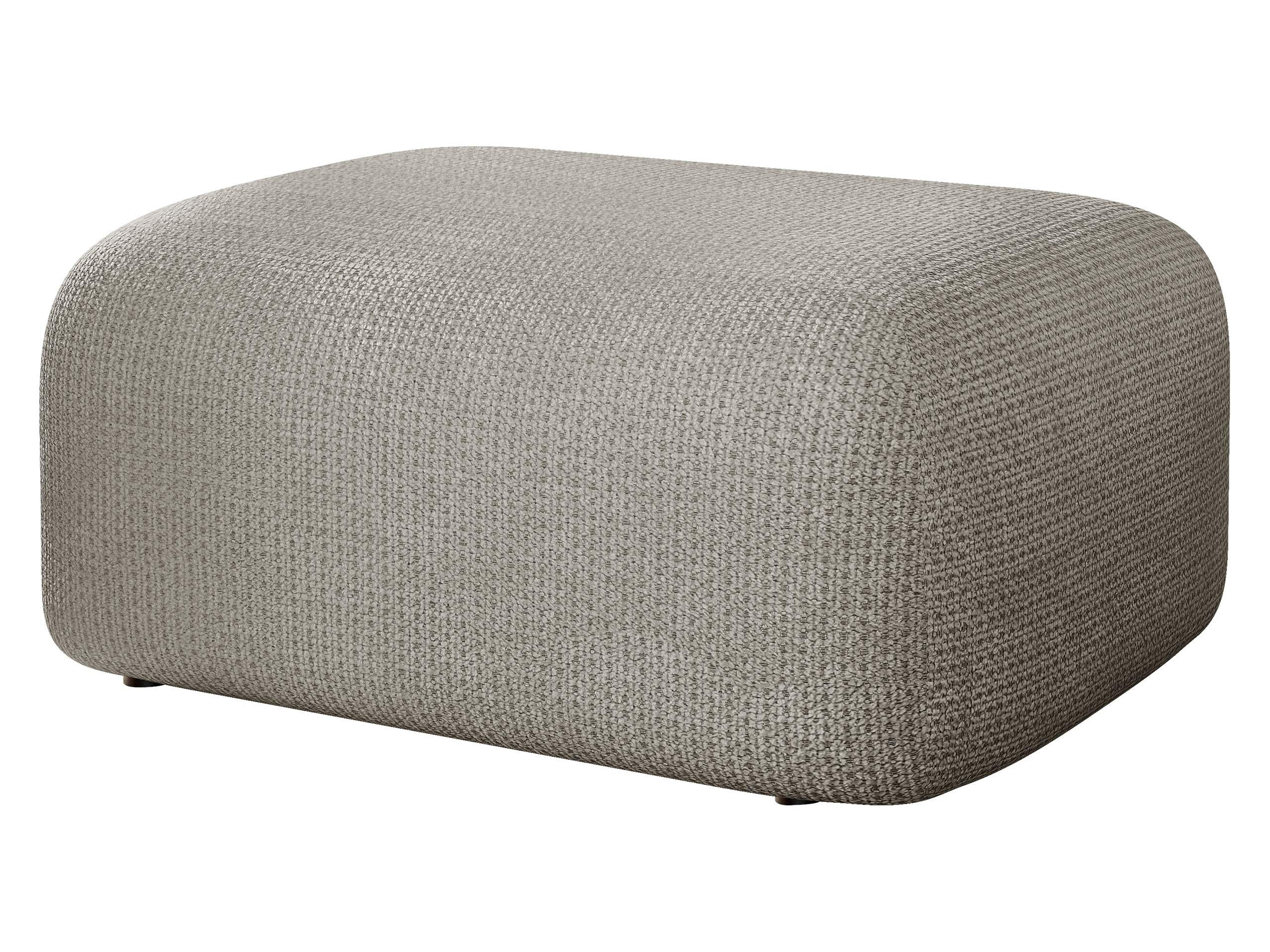 POLSTERHOCKER Piano - Hellgrau/Schwarz, Holz/Kunststoff (70/38/55cm) - MIRJAN24