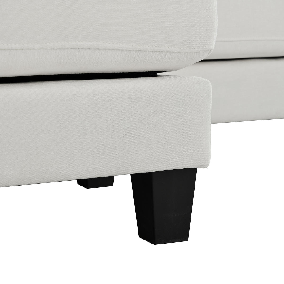 WOHNLANDSCHAFT aus Chenille 268x128x84 cm mit Doppel-Chaiselongue, beige - Beige, Textil (128/84/268cm) - Luhomfu