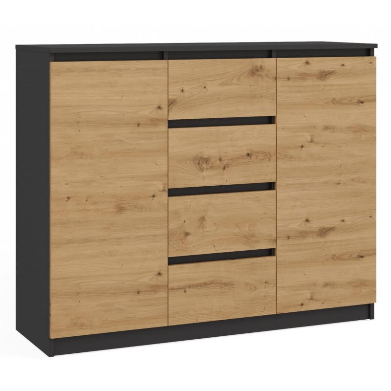 RAUMHIRSCH FURNITURE KOMODA antracitová, Artisan 120/97/40