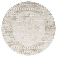 KURZFLOR-TEPPICH Antik 232 Creme 200 cm Rund - Creme, Textil (200/200cm) - carpet city