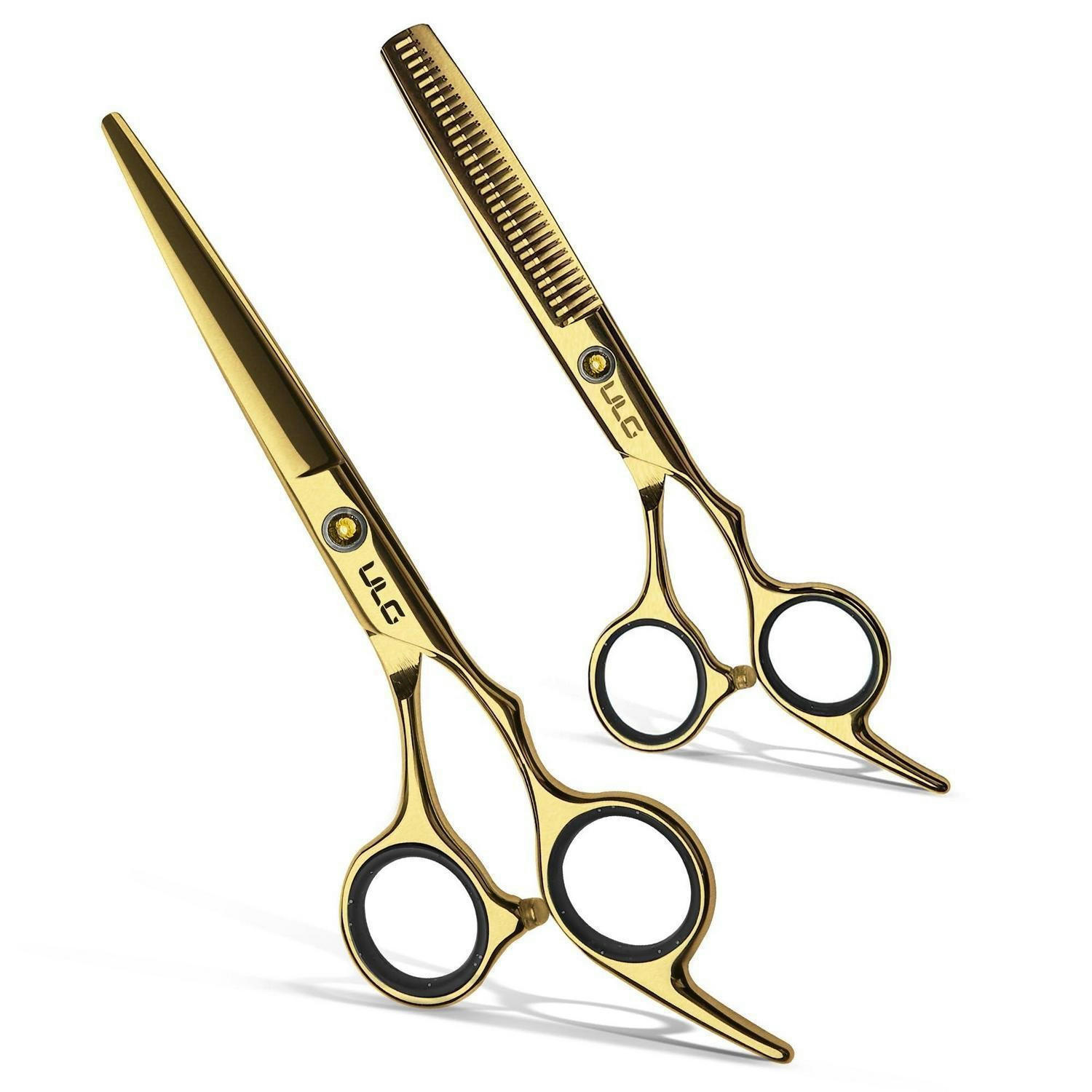 HAARSCHNEIDESCHEREN Set 2-teilig Gold 16,5 cm - Goldfarben, Metall (6.3/1/16.5cm)