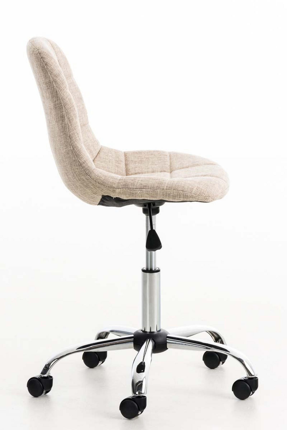 BÜROSTUHL Emily, Stoff Creme - Creme, Textil/Metall (55/91/55cm) - TPFLiving