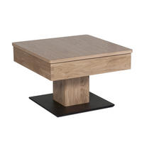 COUCHTISCH Cele 67x67x43 höhenverstellbar;diagonal verschiebbar Wildeiche Bianco - Wildeiche, Holz (67/67/43cm) - 58aufmkessel