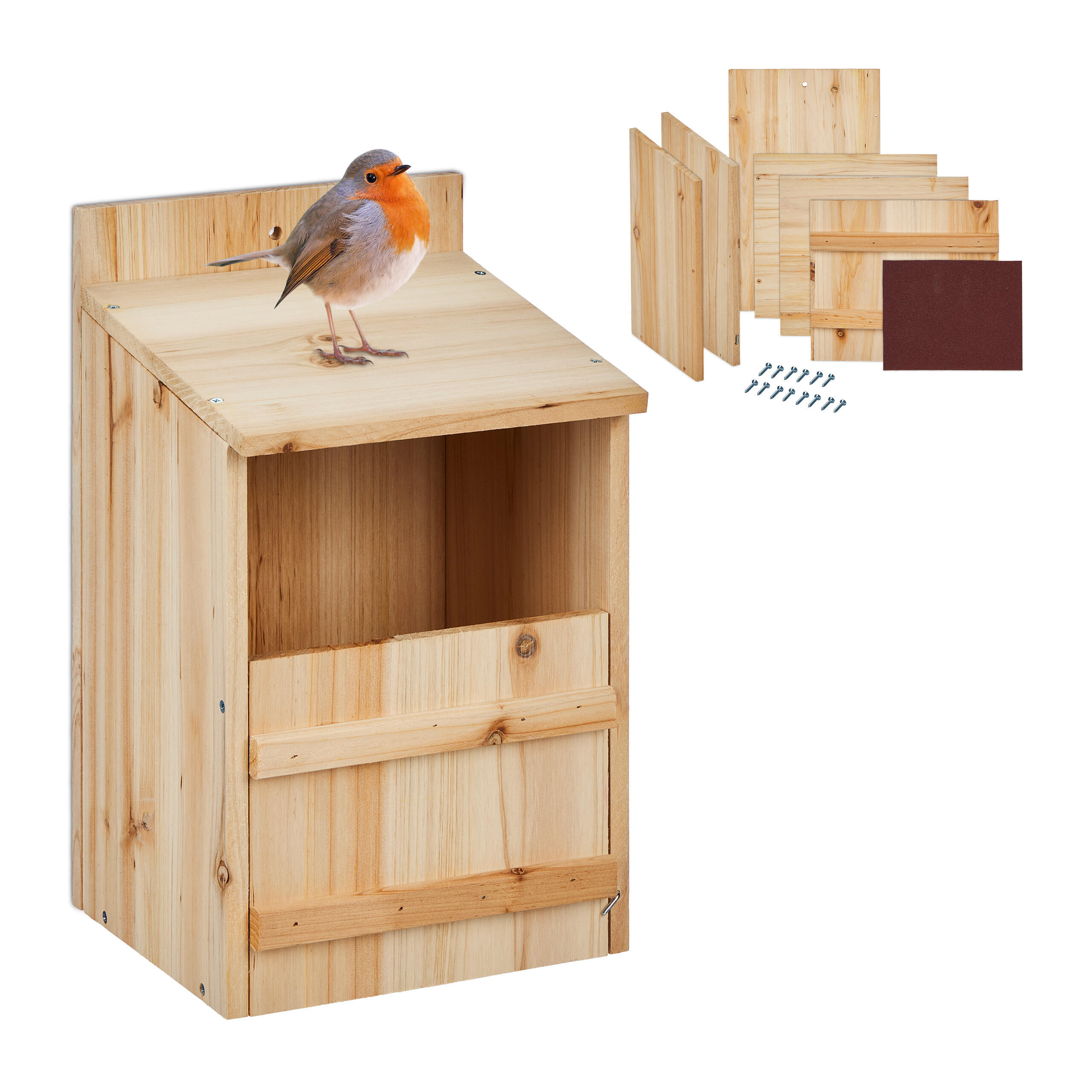 NISTKASTEN - Hellbraun, Holz (22/36/21cm) - Relaxdays