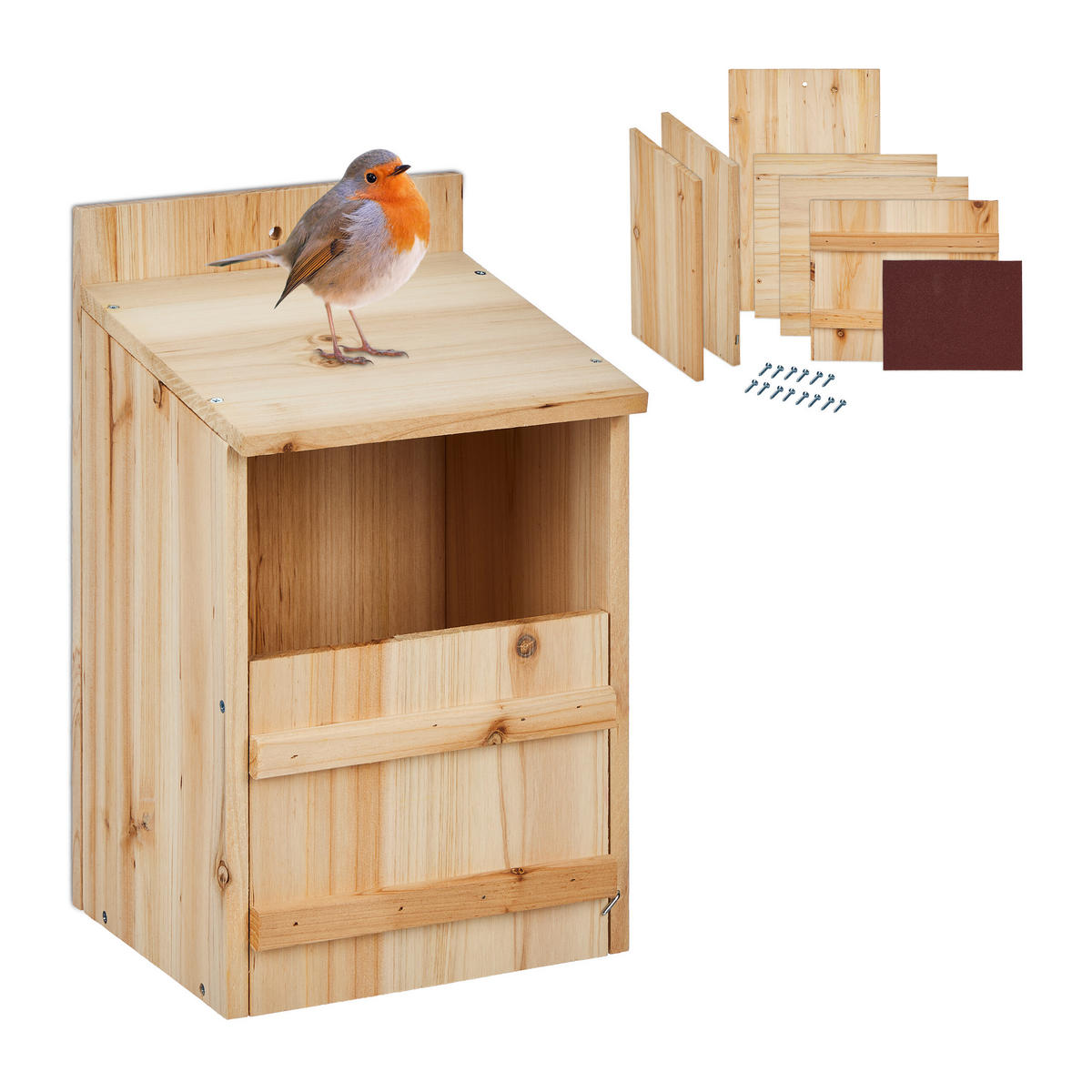NISTKASTEN - Hellbraun, Holz (22/36/21cm) - Relaxdays
