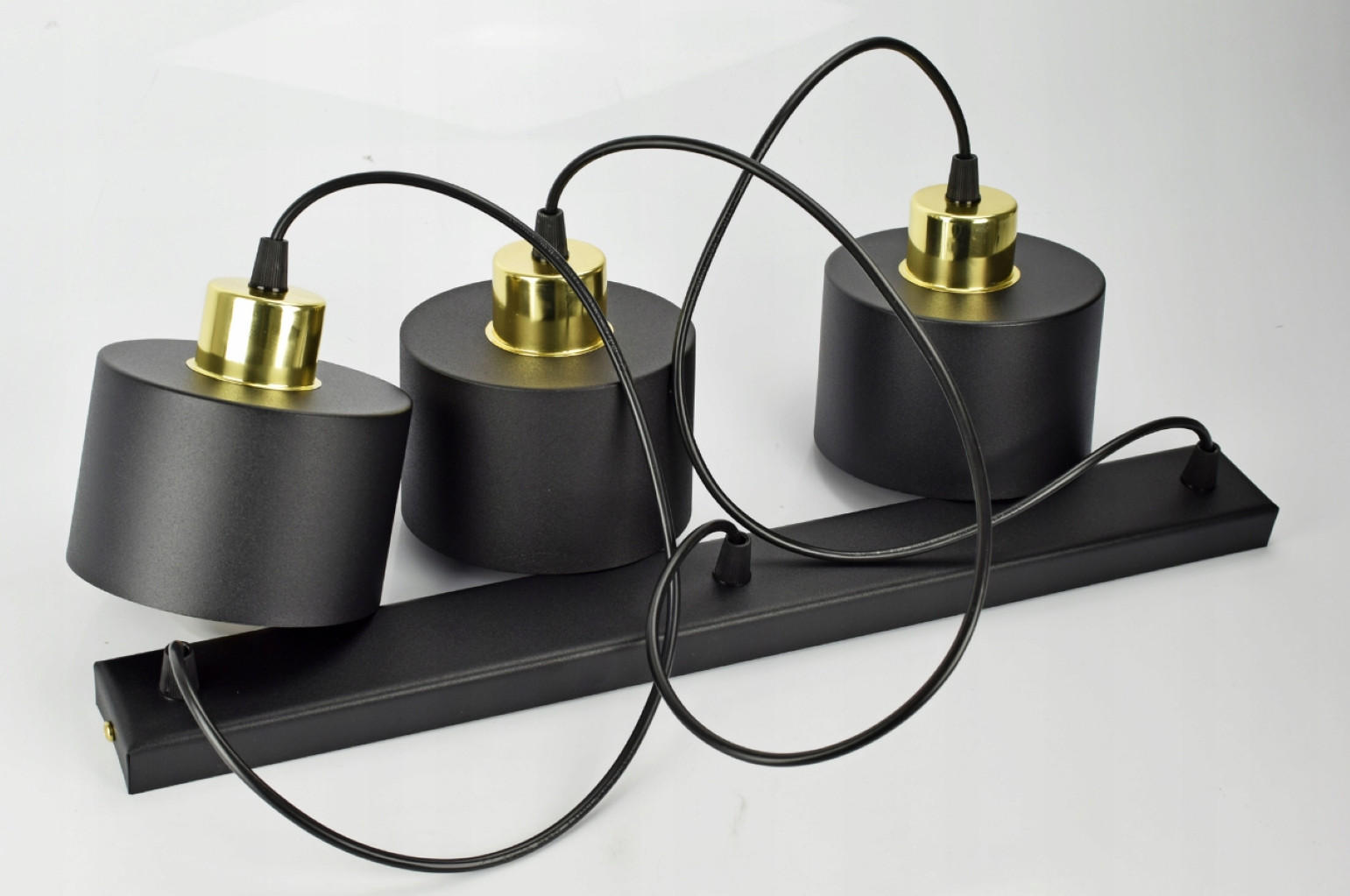 PENDELLEUCHTE BLACKSPOT - Goldfarben/Schwarz, Metall (12/55/80cm) - kiki design