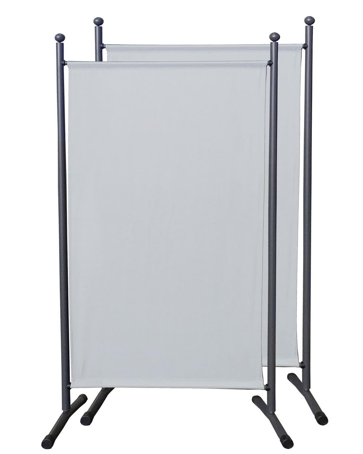 PARAVENT 2 Stück 1-tlg. 180x78 cm Weiß - Weiß, Metall (78/180cm) - QUICK STAR