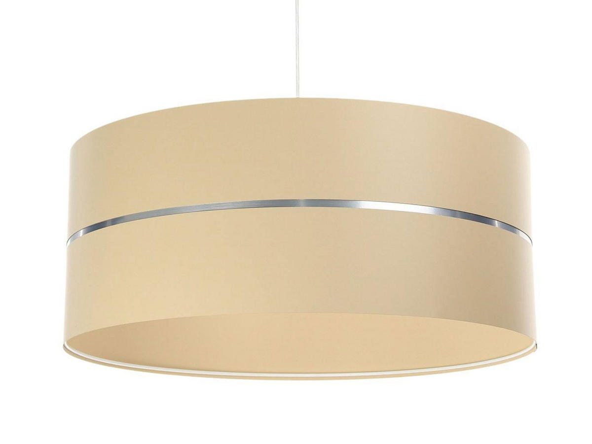 HÄNGELEUCHTE Silber 50/21 cm - Beige/Silberfarben, Kunststoff (50/0.8/21cm) - ONZENO