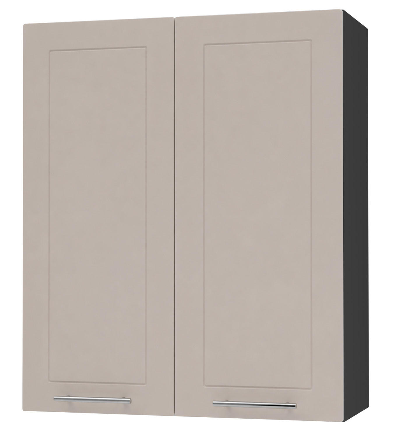 Feldmann-Wohnen Küchenhängeschrank Kaschmir, Schwarz 80x96x32.5 cm