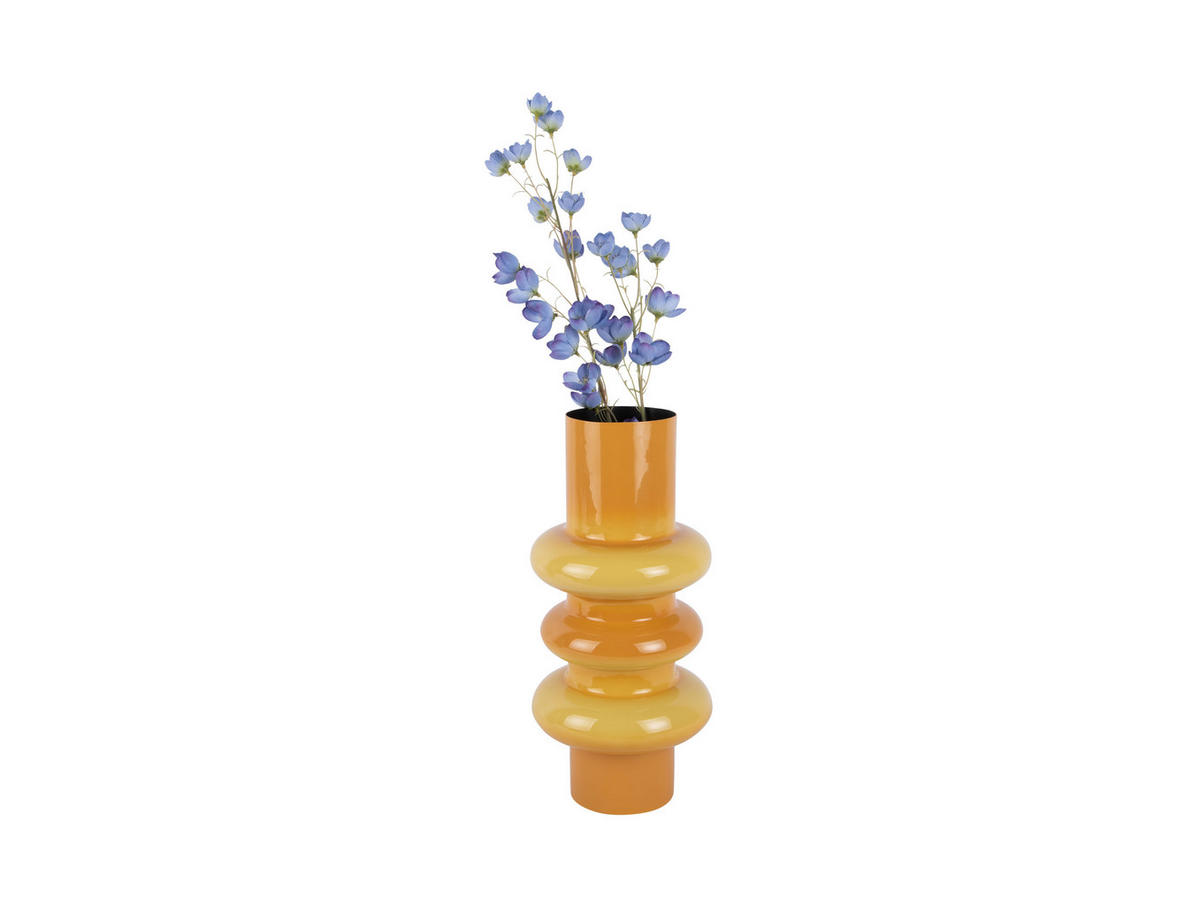 VASE Grato Medium - Gelb - 37 cm - Gelb, Metall (37cm) - Present Time