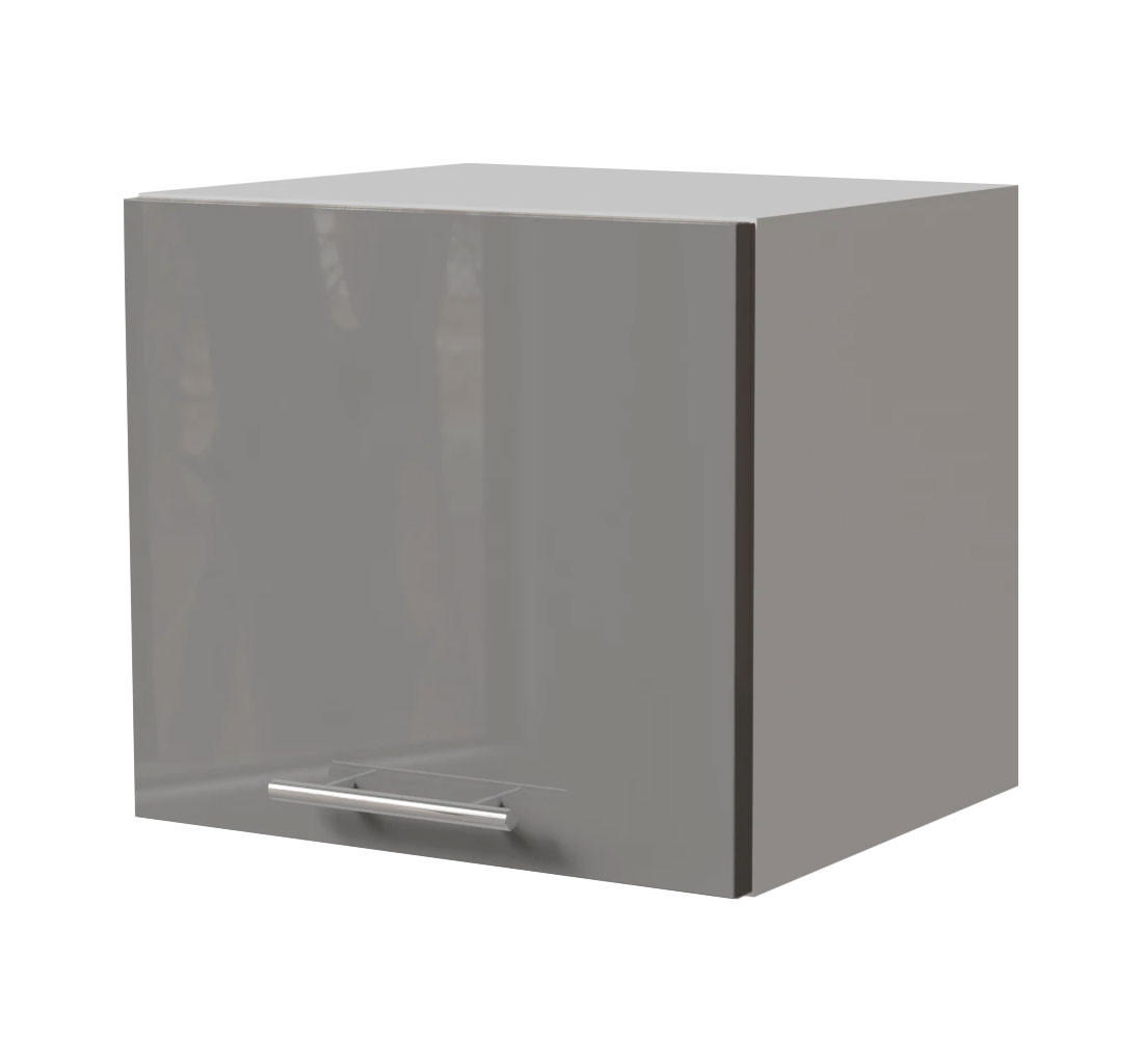 KLAPPHÄNGESCHRANK Essen W4B/40 Grau Hochglanz / Weiß Matt 40 / 32,5 / 36cm - Weiß/Grau, Holz/Holzwerkstoff (40/36/32.5cm) - Feldmann-Wohnen