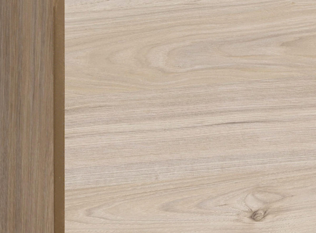 WOHNWAND Eiche Hickory, schwarz 4-teilig 175 cm, Schrankwand mit LED-Beleuchtung - Eichefarben/Schwarz, Glas/Holzwerkstoff (175/150/37cm) - Inn.Furn