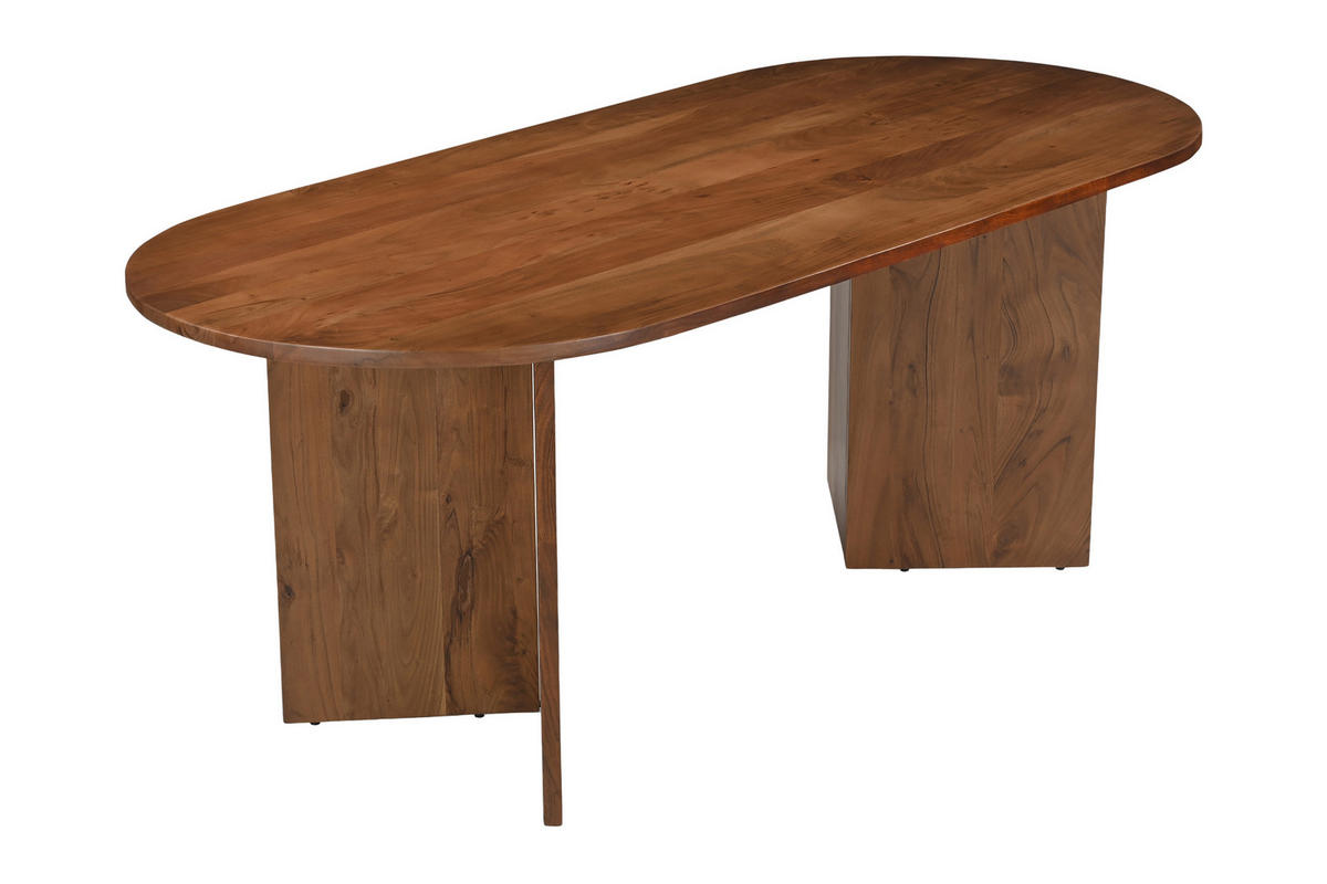 ESSTISCH LAURIE - Braun/Akaziefarben, Holz (90/204/77cm) - SAM