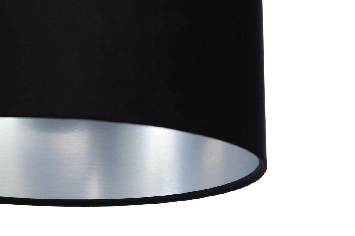 HÄNGELEUCHTE Schwarz 60/30 cm - Silberfarben/Schwarz, Kunststoff (60/1.1/30cm) - ONZENO