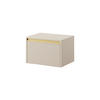 NACHTTISCH - Hängender Nachttisch Delu S54 - Beige - Beige, Holzwerkstoff (54/42/39cm) - Möblo