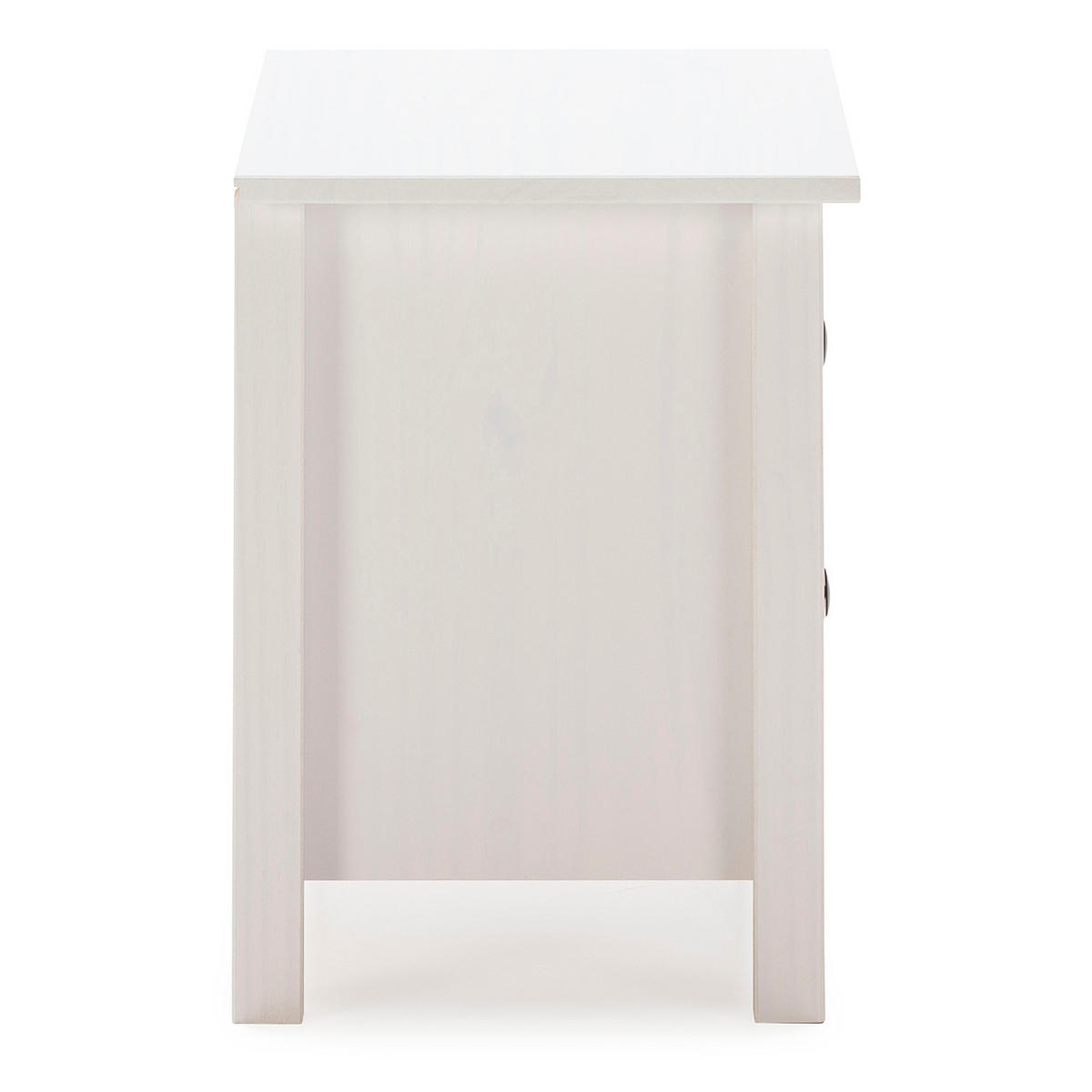 NACHTTISCH Magda 2 Schubladen - Weiß, Holz (46/49/35cm) - VS Venta-stock