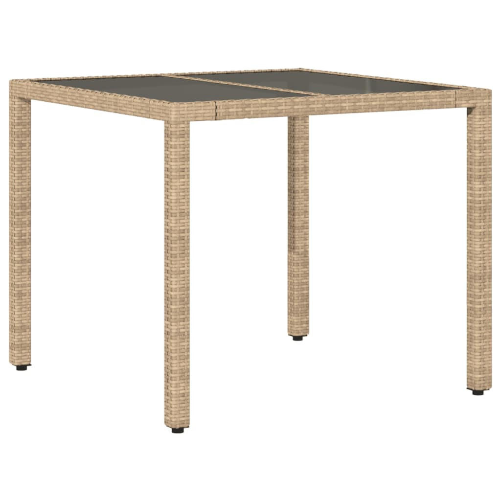 GARTENTISCH Tischger 90/75/90 cm - Beige, Naturmaterialien (90/90/75cm) - ZMH