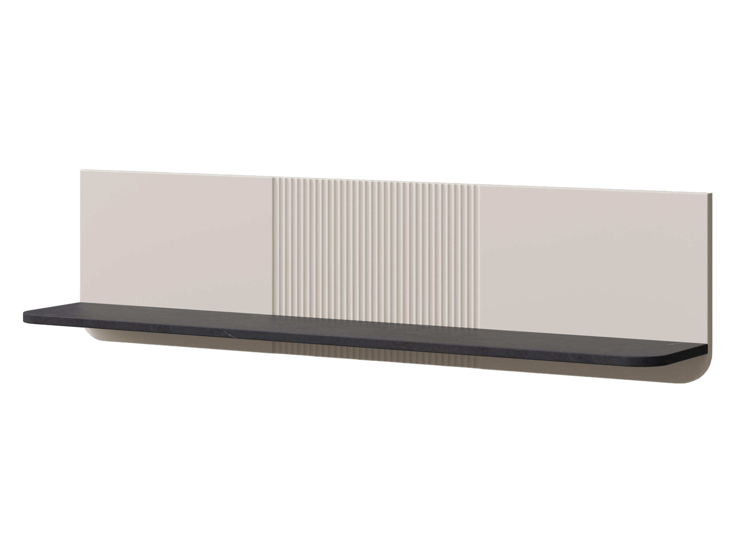 Mirjan24 Wandboard Kaschmir, Grau 120x30x22 cm