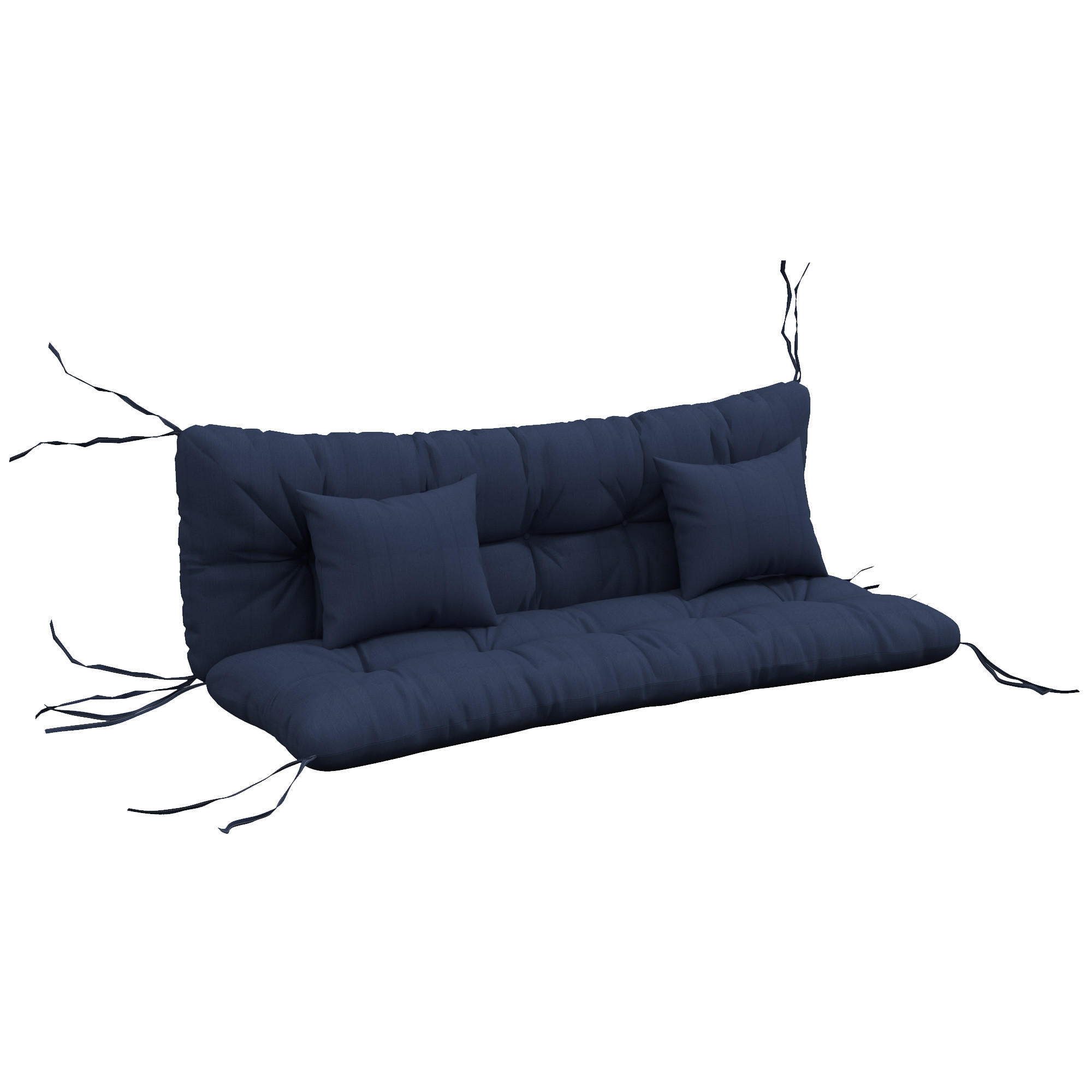 SESSELAUFLAGEN Blau 1 Stück - Blau, Kunststoff (50/12/150cm) - GiPP