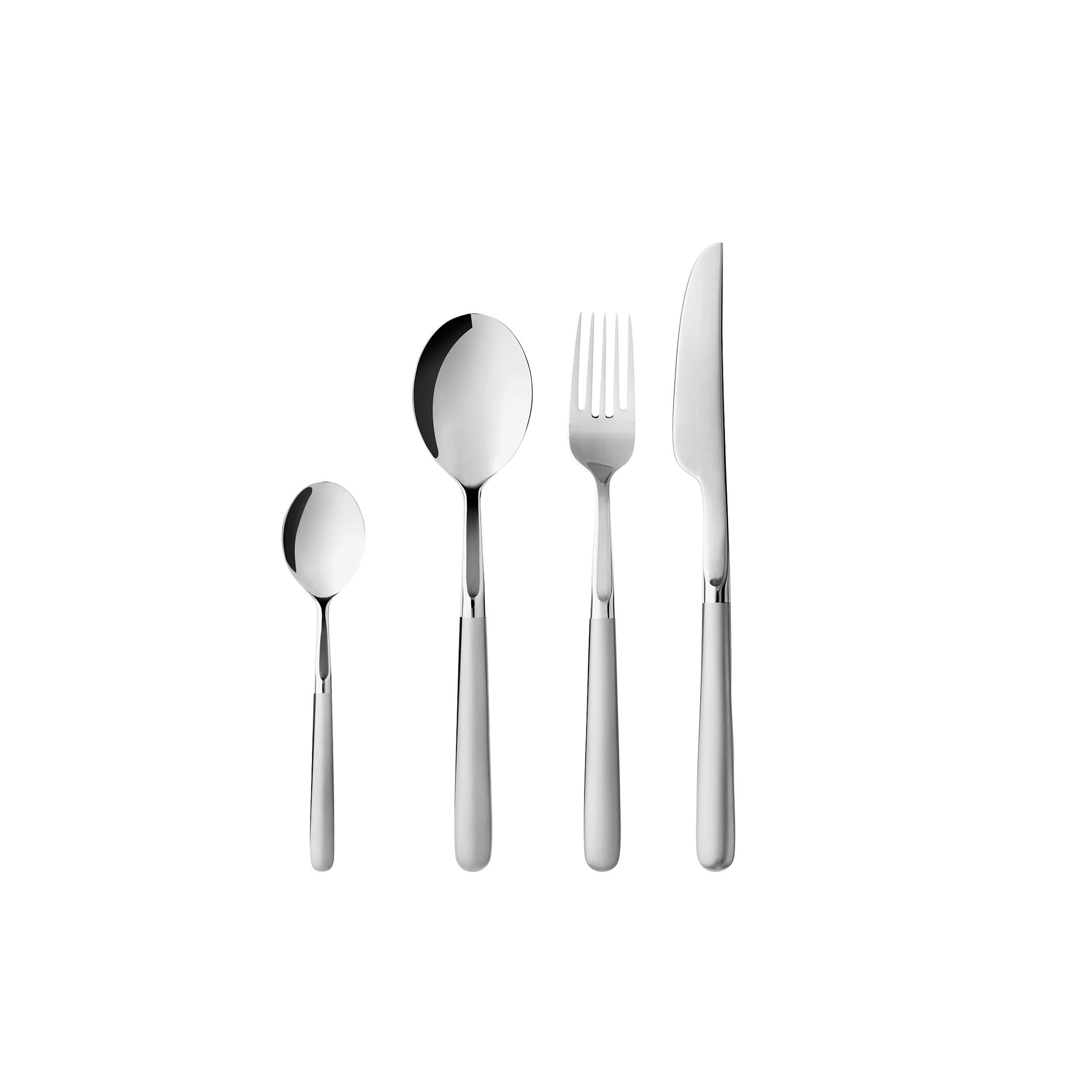 BESTECK-SET Ehra 16-tlg., 18/8 Edelstahl - Silberfarben, Metall - GENSE