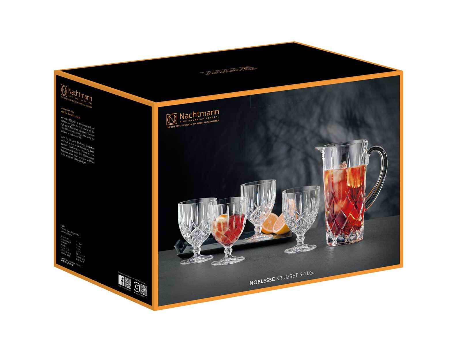KRUGSET Noblesse transparent 5-tlg. - Transparent, Glas - Nachtmann