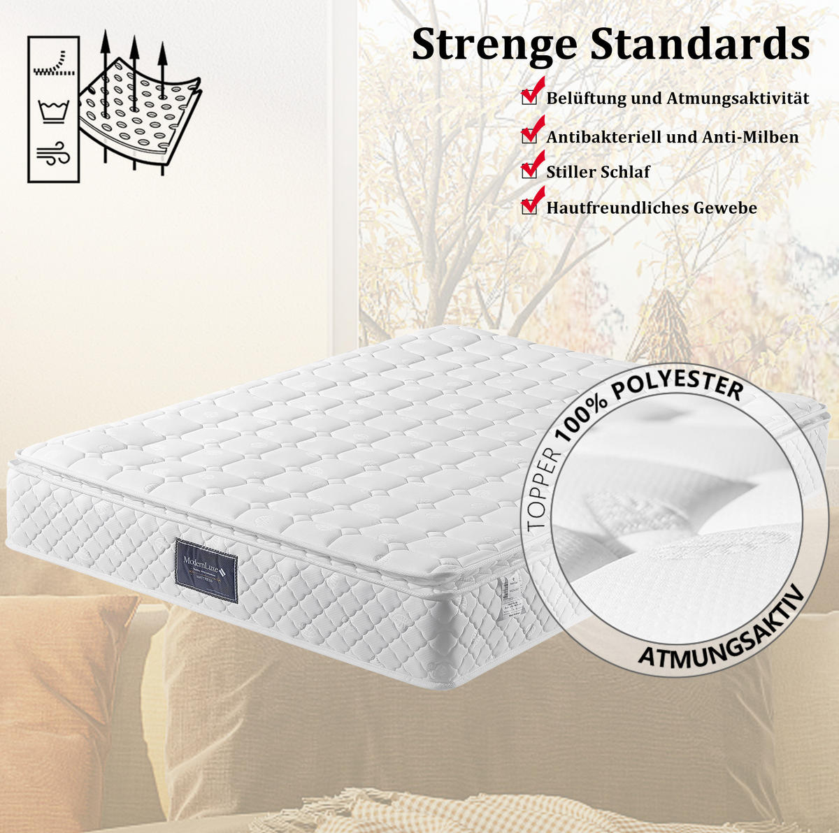 ČALOUNĚNÁ postel 160/200 cm z lněné tkaniny s bezdrátovým nabíjením, USB-C a 4 zásuvkami, šedá - šedá, textil (160/200cm) - Redom