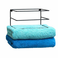 HANDTUCHHALTER Wand Metall Schwarz 20/14,5/20 cm - Schwarz, Metall (20/20/14.5cm) - DanDiBo