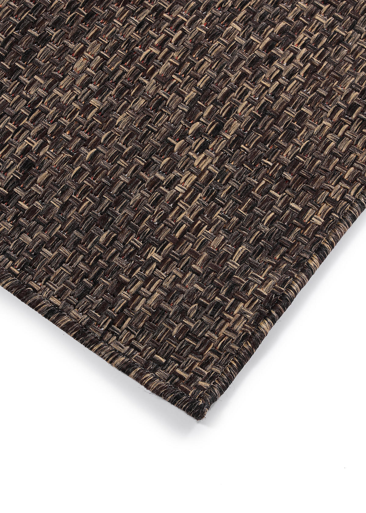 TEPPICH YUCANA Dunkelbraun Outdoor Flachgewebe 180/250 cm - Dunkelbraun, Textil (180/250cm) - Tapiso