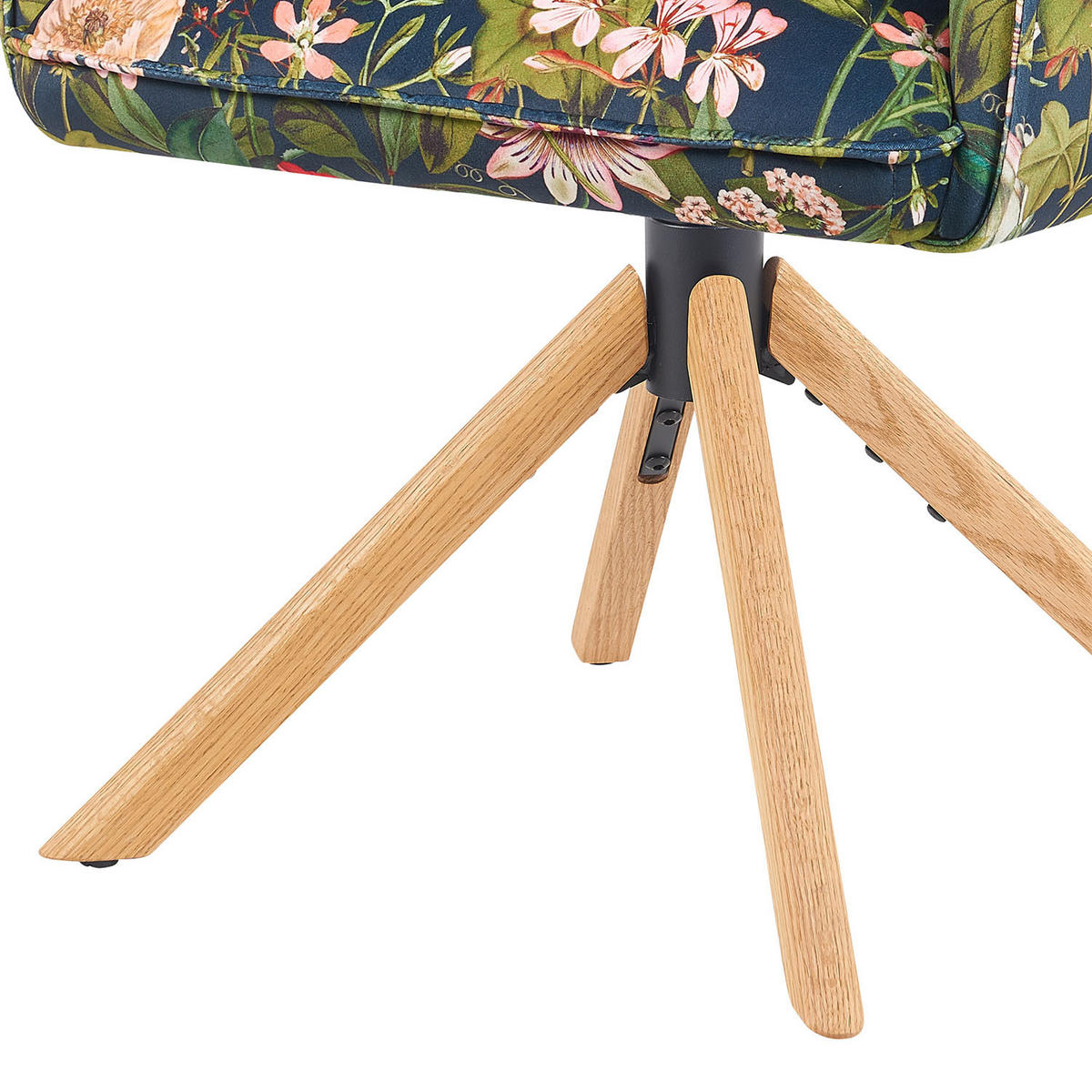 ARMLEHNSTUHL Mika-Paul - Honigeiche/Multicolor, Eichenholz/Holz (60/88/63cm) - DUBI Möbel