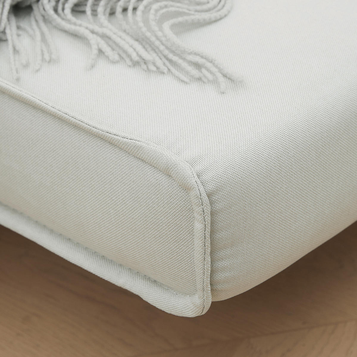 EINZELSOFA Sofabett Klappsofa verstellbar Rückenlehne nordisch skandinavisch - Creme/Naturfarben, Holz/Textil (78/80/94cm) - HOMCOM
