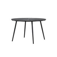 GARTENESSTISCH SAN VITO Schwarz 120x120x74 cm - Schwarz, Metall (120/120/74cm) - FURNLUX