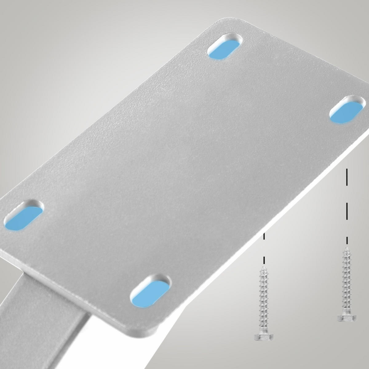 TISCHBEIN eckig 85/85/71 cm Metall weiß - Weiß, Metall (85/71/85cm) - CLP