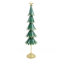 DEKORATIONSFIGUR SANTA LILA Grün Metall - Grün, Metall (20/115/28cm) - Mondex