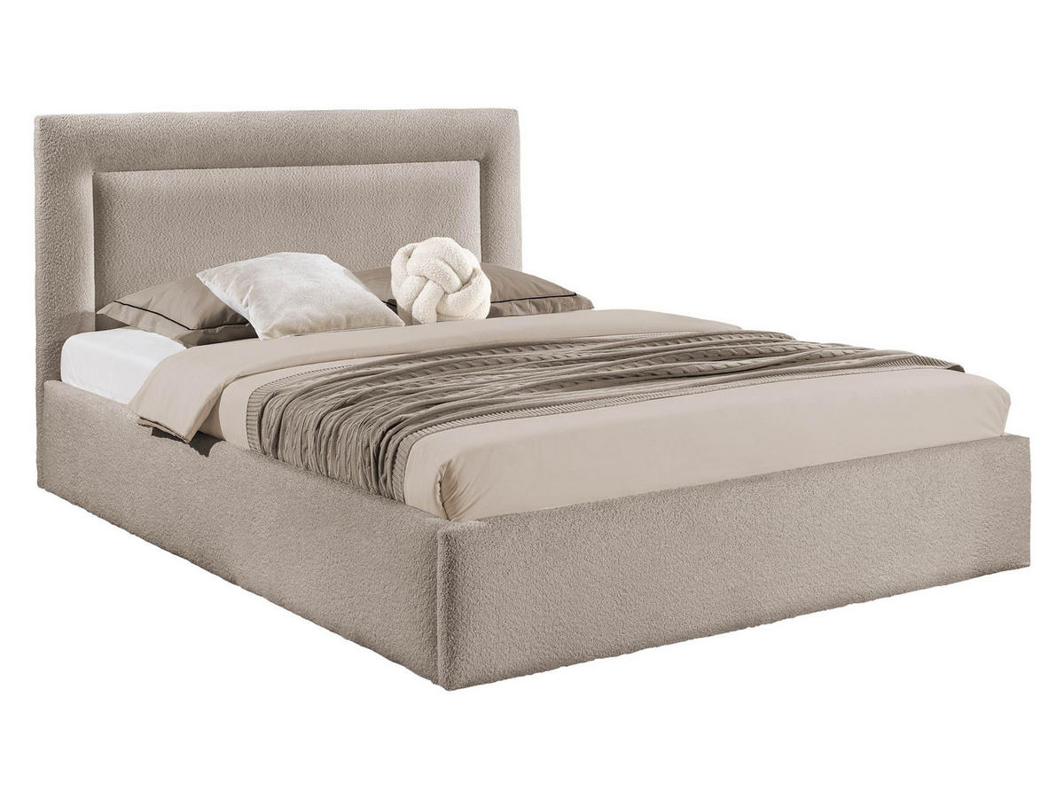 POLSTERBETT Dream - Hellbraun, Holz/Holzwerkstoff (160/200cm) - MIRJAN24