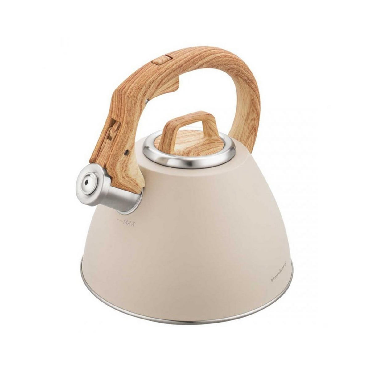 WASSERKESSEL Beige 22.5/21/23 cm 64823 - Beige, Metall (22.5cm) - Klausberg 