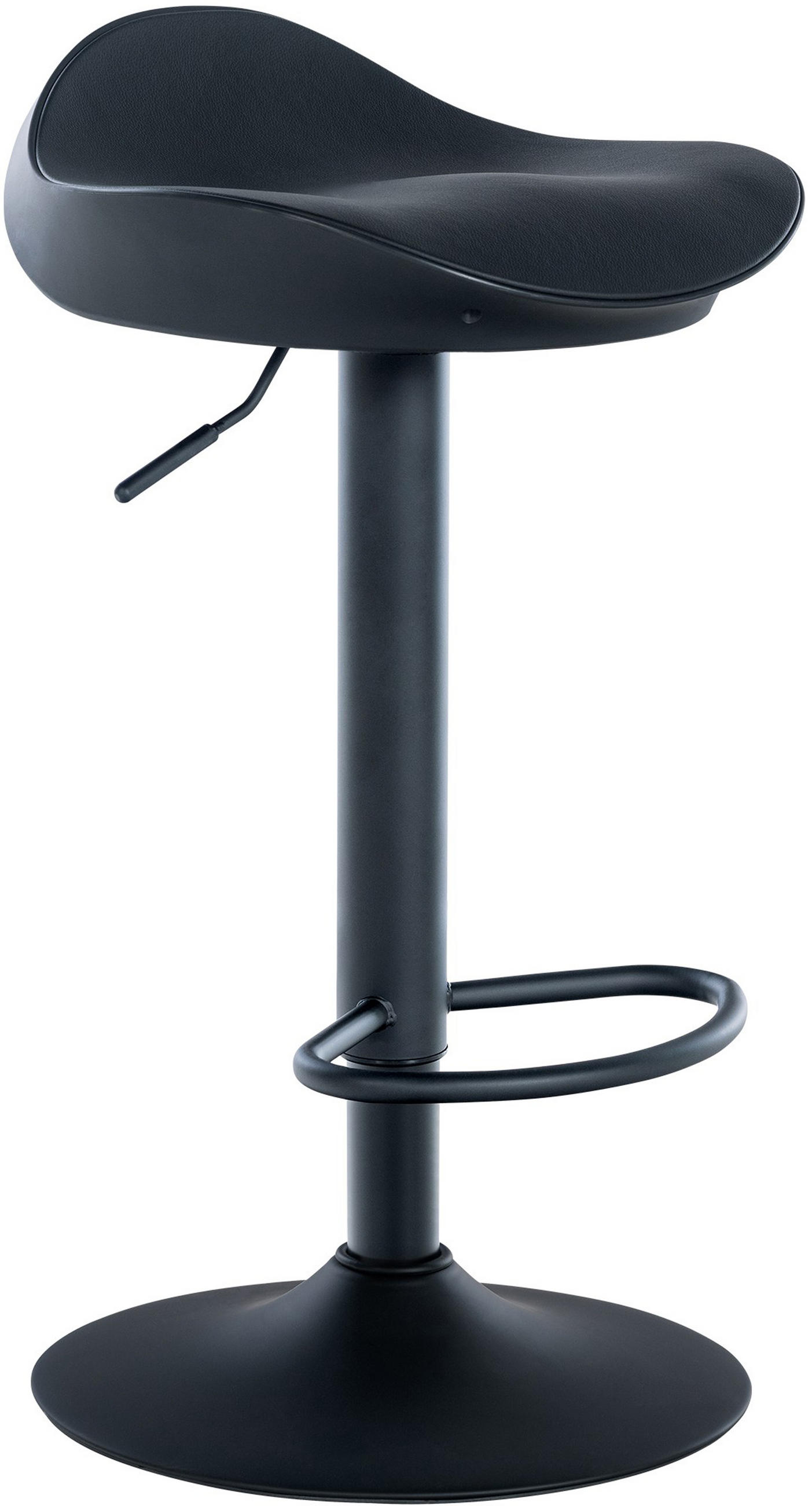 BARHOCKER Alice schwarz - Schwarz, Kunststoff/Metall (39/90/40cm) - TPFLiving