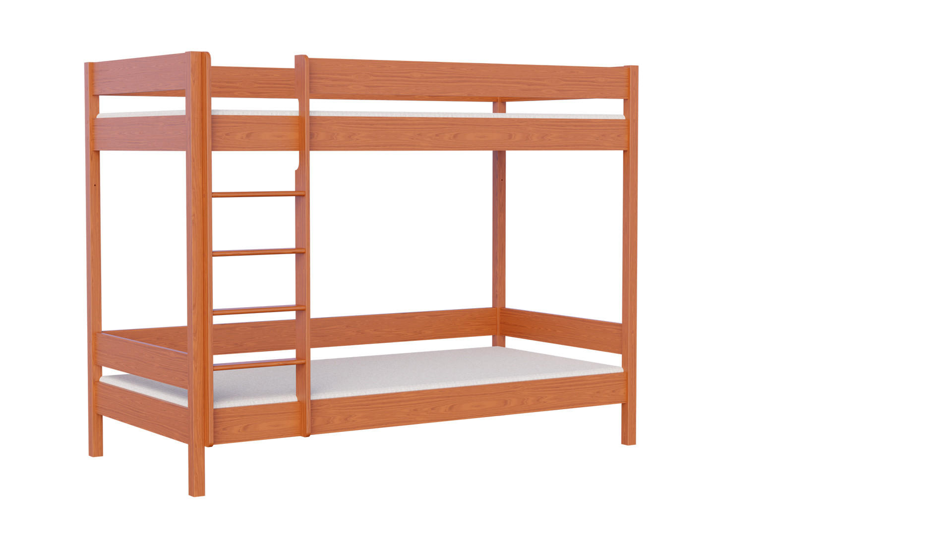 ETAGENBETT Diego 160x80 teak - Braun, Holzwerkstoff (80/160cm)